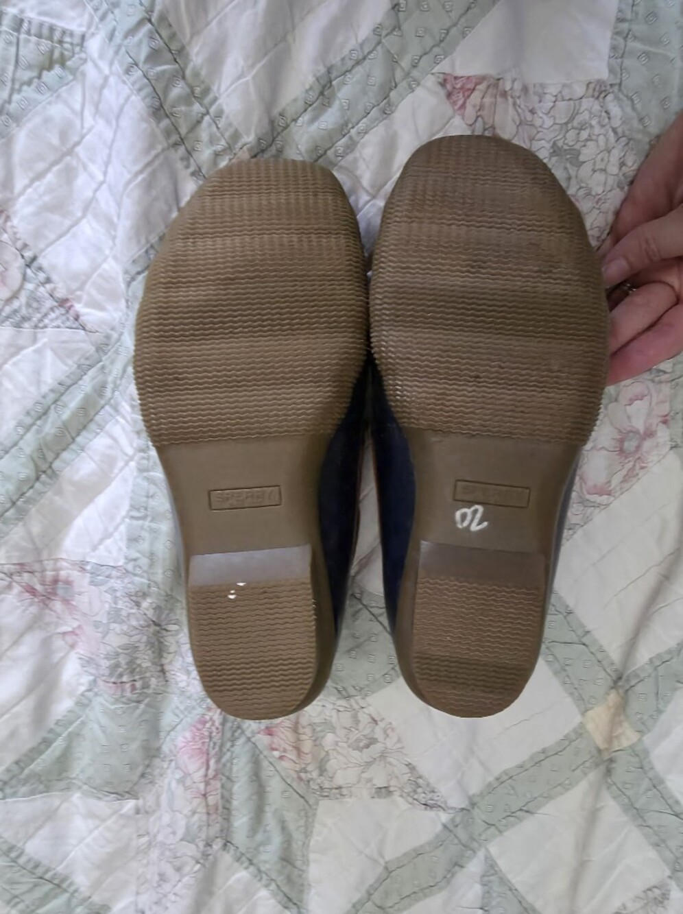 Sperry Navy and Tan Classic Duck Boat Shoes - Picture 6 of 6